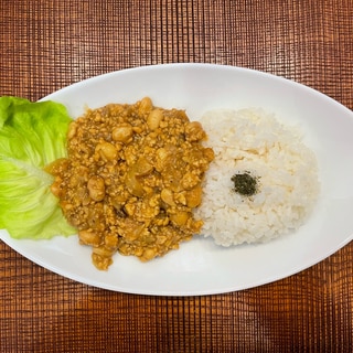 ゴロゴロ食感！ひき肉とお豆のドライカレー！